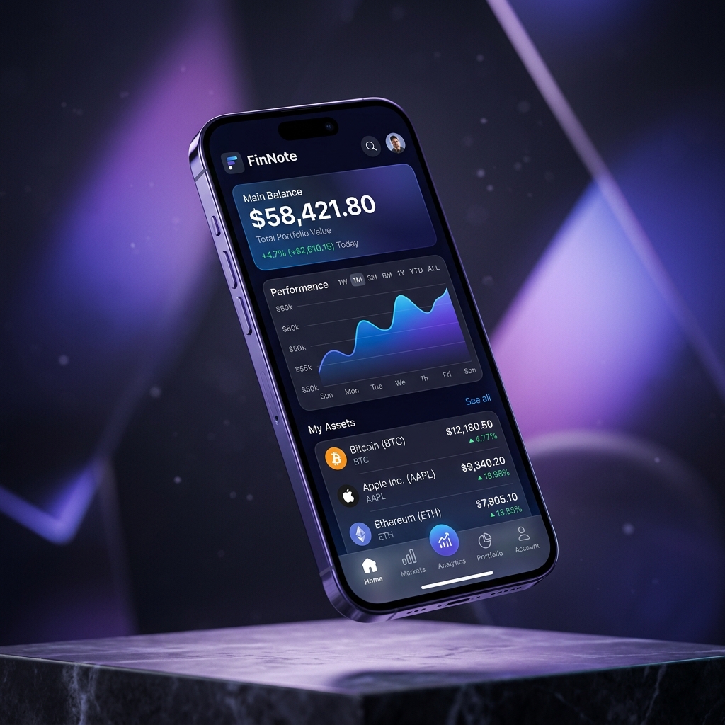 FinNote App Mockup